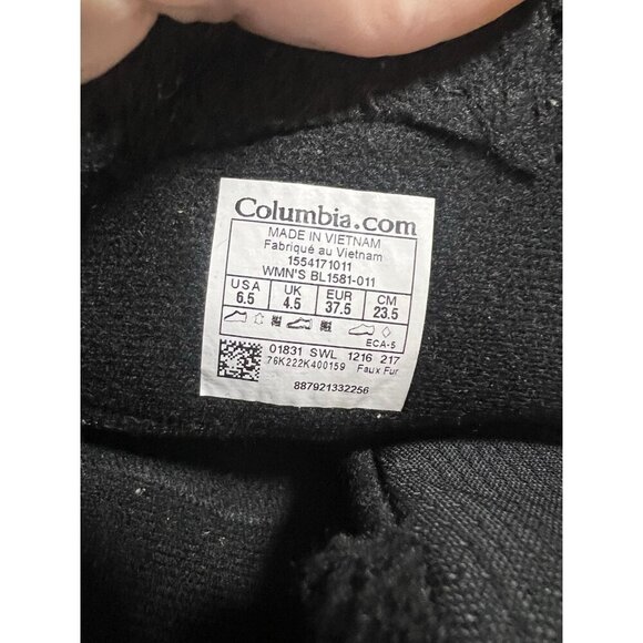 Columbia Ice Maiden II Women Size 6.5 Black Winter Boots - Picture 6 of 6